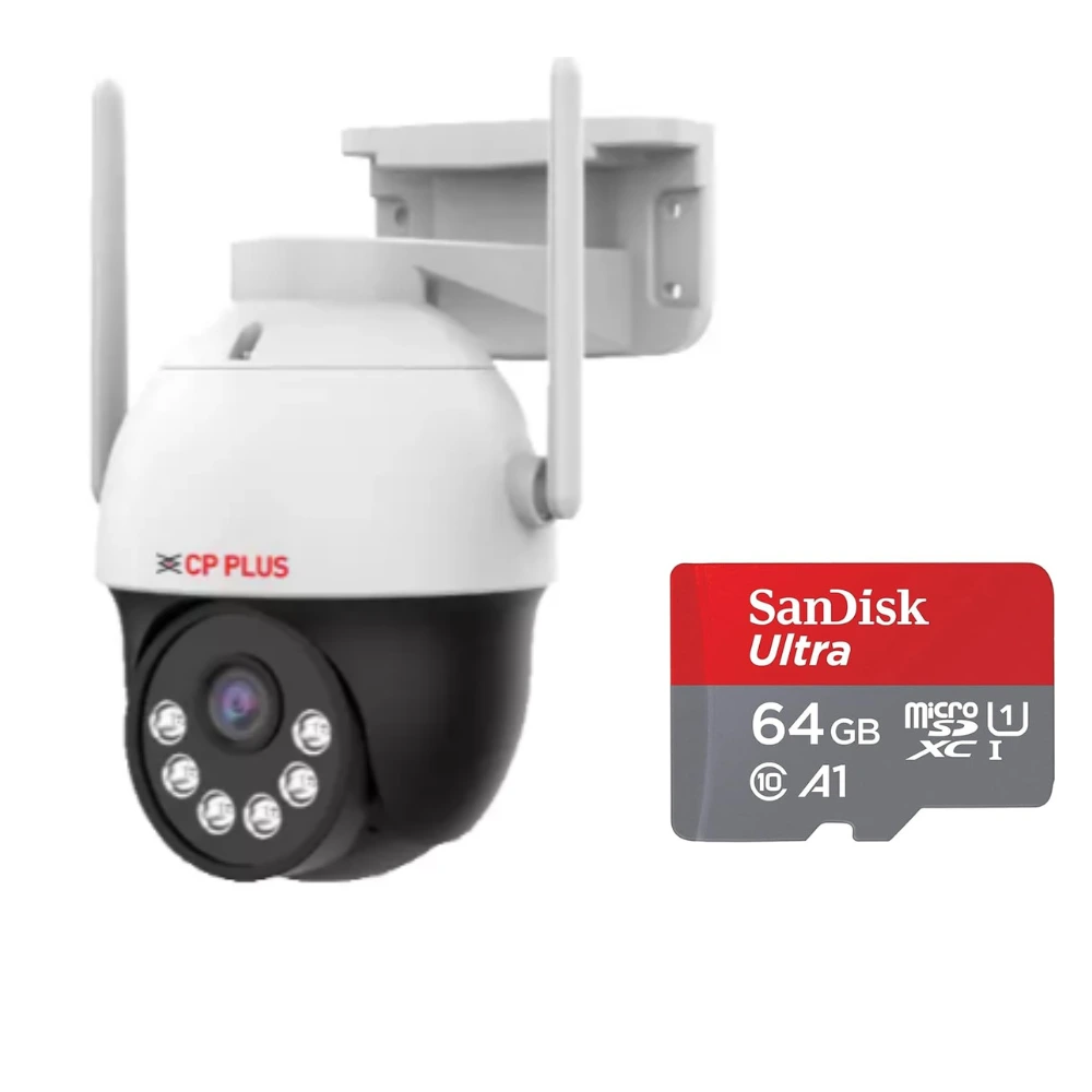 CP PLUS CP-Z32G 3MP 4G PT Security Camera – 360° Motion, 4G Connectivity & Audio 1 CP PLUS CP-Z32G 3MP 4G PT Security Camera with 360° Pan Tilt, Night Vision, Two-Way Audio and 4G LTE Connectivity