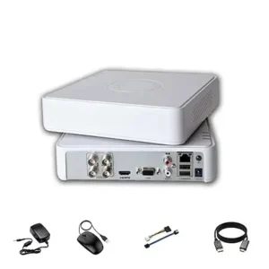 HIKVISION 16CH Full HD Hybrid DVR with H.265 Pro+, Smart Motion Detection, Two-Way Audio, 5-in-1 Support and HDMI Cable