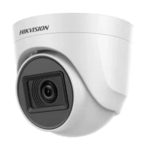 HIKVISION 2MP indoor wired CCTV camera with 1080P Full HD video, compatible with DVR systems using BNC and DC connections.